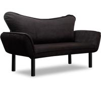 Canapé lit Chatto 2 places noir 150 x 75 x h70