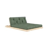 Canapé-lit convertible 140x200 Brut/756 Vert olive