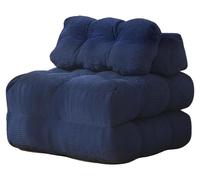Canapé-lit convertible, avec poche latérale, housse lavable, couleur bleue