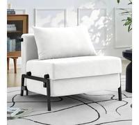 Canapé-lit convertible, canapé moderne 2 en 1 avec 2 oreillers moelleux, en velours côtelé de 80 cm, petit canapé pour appartements/bureaux, supporte 150 kg