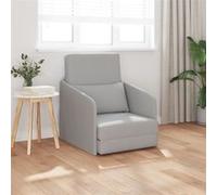 Canapé lit de sol 2 en 1 gris nuage 65x80x83 cm tissu Gris G