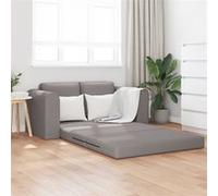 Canapé lit de sol 2 en 1 Taupe 148x71x83 cm Tissu Multicolore G