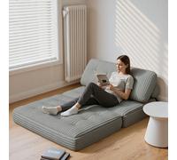 Canapé-lit double avec réglable, pouf, canapé-lit pliant avec réglable, chaise de méditation pliante, adapté à la chambre et au salon. Canapé pliant multifonctionnel : Ce canapé-lit convertible est à 