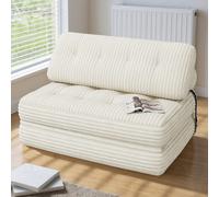 Canapé-lit double avec réglable, pouf, canapé-lit pliant avec réglable, chaise de méditation pliante, adapté à la chambre et au salon. Canapé pliant multifonctionnel : Ce canapé-lit convertible est à 