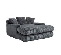 Canapé-lit en velours côtelé avec 3 coussins, fauteuil de sol confortable pour salon bureau