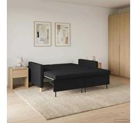 Canapé-lit escamotable avec coussin 140cm tissu Lit Meubles extensibles vidaXL v