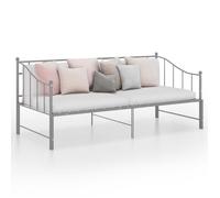 Canapé-lit extensible Gris Métal 90x200 cm - VIDAXL - Contemporain