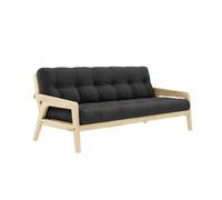 Canapé-lit Grab en Pin Laqué Transparent/734 Gris Foncé