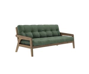 Canapé-lit Grab Marron Caroube/756 Vert Olive