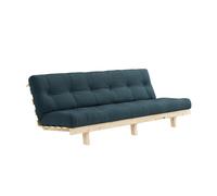 Canapé-lit Karup Lean 130x190 Brut/757 Bleu Pétrole