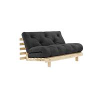 Canapé-lit Karup Roots 140x200 Brut/734 Gris Foncé