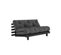 Canapé-lit Karup Roots 160x200 Noir Nuit/734 Gris Foncé