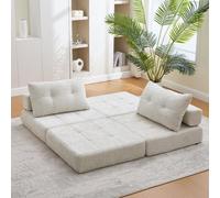 Canapé-lit pliable - Petit canapé-lit - Canapé-lit escamotable - Canapé-lit avec coussin - Matelas pliable avec dossier