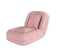 Canapé-lit pliable rose, 5 positions, 2 coussins, 180 x 90 cm