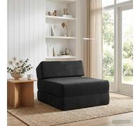 vidaXL Canapé-lit pliable Gris foncé 60 x 70 x 41 cm Tissu