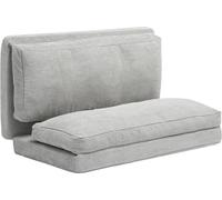 Canapé-lit pliant Canapé-lit pliable avec housse lavable Gris foncé (Double)