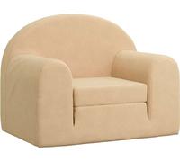 Canapé-lit pour enfants crème peluche douce