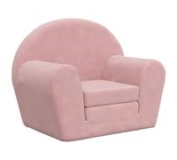 Canapé-lit pour enfants rose peluche douce