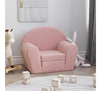 Canapé lit pour enfants rose peluche douce Rose G