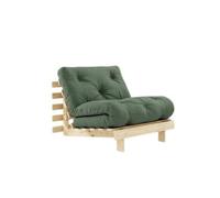 Canapé-lit Roots 90x200 Brut/756 Vert Olive