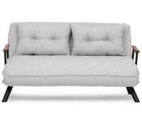 Canapé lit Sando 2 places gris clair 175 x 133 x h78