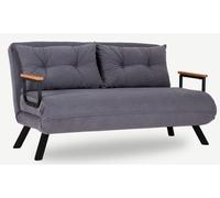 Canapé lit Sando 2 places gris souris 133 x 78 x h78