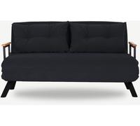 Canapé lit Sando 2 places noir 133 x 78 x h78