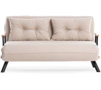 Canapé lit Sando v2 2 places crème 133 x 78 x h78