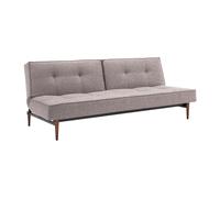 Canapé-lit Splitback Styletto bois foncé 210x91cm frame black steel