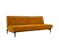 Canapé-lit Splitback Styletto bois noir 210x90cm frame black steel