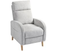 Canapé-lit, style moderne, assise confortable, 68 x 90 x 106 cm, GRIS CLAIR