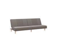vidaXL Canapé-lit - Taupe tissu