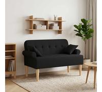 Canapé love seat avec capitonnage en boutons Tissu Mobilier moderne vidaXL vidaX