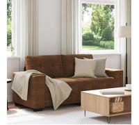 vidaXL Marron foncé Polyester, Bois Standard Accueille Beaucoup Marron