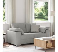 Canapé Loveseat vidaXL Gris Nuage 120 cm en tissu