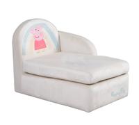 Canapé Méridienne Pour Enfant En Velours Doux Peppa Pig Beige - Peppa Pig TU