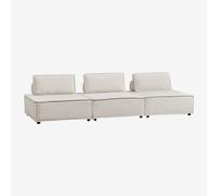 Canapé modulable 3 pièces en tissu Vermont