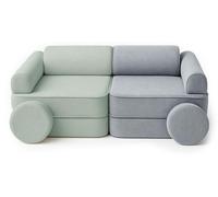 Canapé modulable enfant 8 éléments bicolore