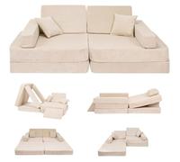 Canapé modulable enfant confortable style scandinave beige