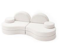 Canapé modulable Lunato peluche 6 pièces BEARLY enfant modulable mousse OEKO TEX jeu