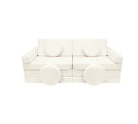Canapé modulable pour enfants crème Vert G