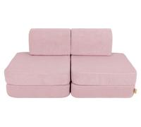 Canapé modulable velours 4 pcs SLIMCORD enfant modulable mousse OEKO TEX jeu