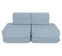Canapé modulable velours 4 pcs SLIMCORD enfant modulable mousse OEKO TEX jeu