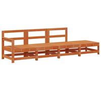 Canapé modulable vidaXL, marron foncé, 252 x 62 x 70,5 cm