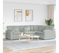 Canapé modulaire avec coussins en velours gris foncé canapé sectionnel vidaXL