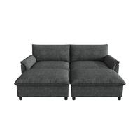 Canapé modulaire Cloud-Sectional-Sofa, Noir Aosom France