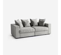 Canapé modulaire hydrofuge personnalisable 2 places Cortina E - Argent