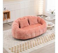 Canapé paresseux, canapé poire, canapé 2 places pour salon et chambre, chenille, rose