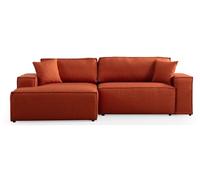 Canapé Pirlo angle gauche orange 260 x 170 x h78