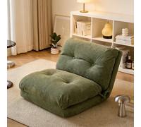 Canapé pliable avec dossier réglable, coussin inclus, facile à nettoyer, pour s'asseoir, à moitié allongé ou allongé - Solution polyvalente pour salon